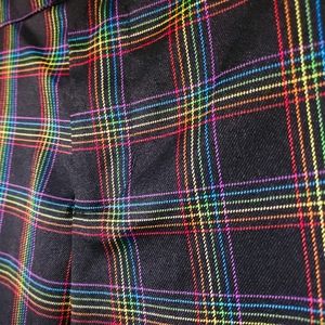 Hot Topic rainbow plaid pants